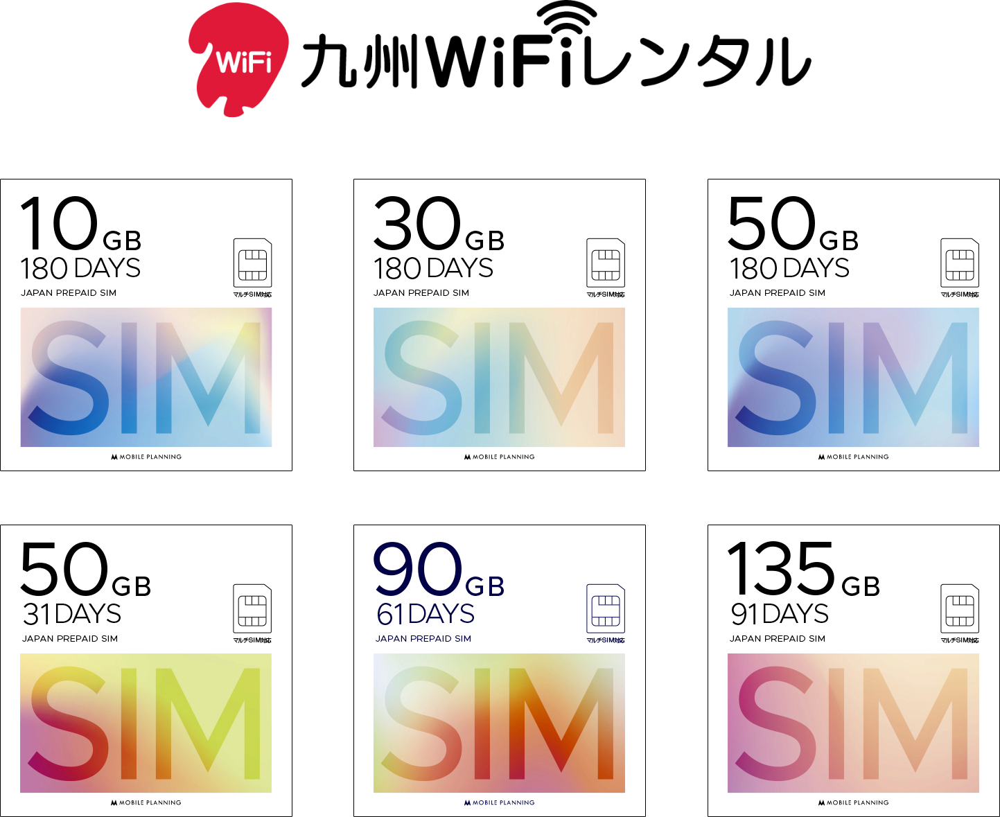 九州WiFiプリペイドSIM